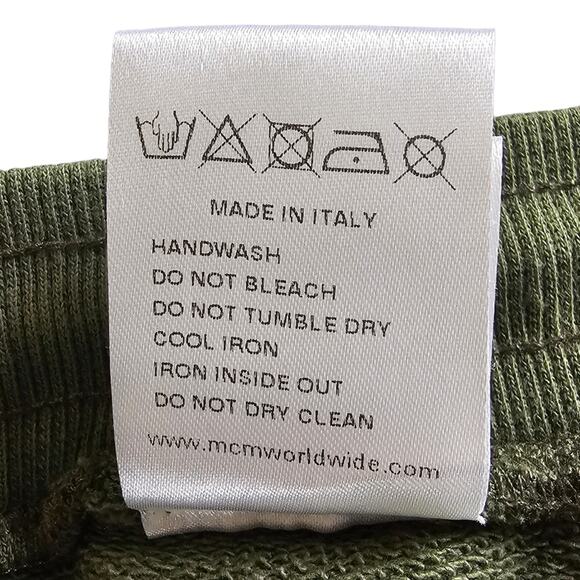 MCM Jogger Men's Size Medium Camo Sweatpants  Orange Green Made in Italy - Picture 13 of 16